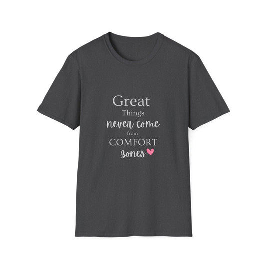 Motivation Great Things Unisex Softstyle T-Shirt